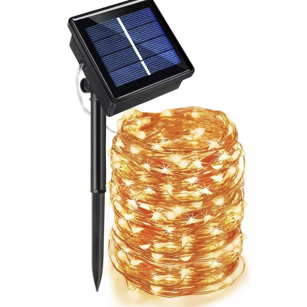 Solar Copper Wire Remote Control String Lights