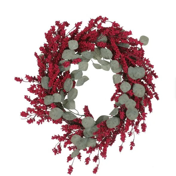 Artificial Christmas Wreath With Eucalyptus