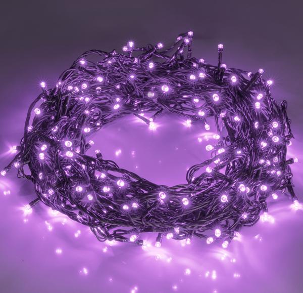 200pcs 66ft Christmas Fairy String Lights 8 Lighting Modes Mini Plug-in String Lights Indoor And Outdoor Christmas Garden Wedding Party Decoration Purple