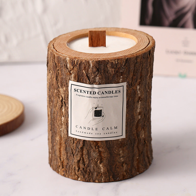 Creative Wooden Cup Aromatherapy Candle Gift