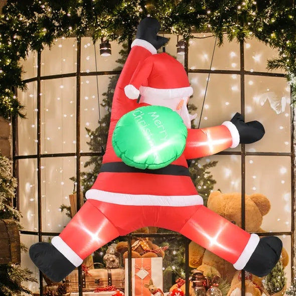 Lighted Christmas Inflatable Decoration Santa Claus