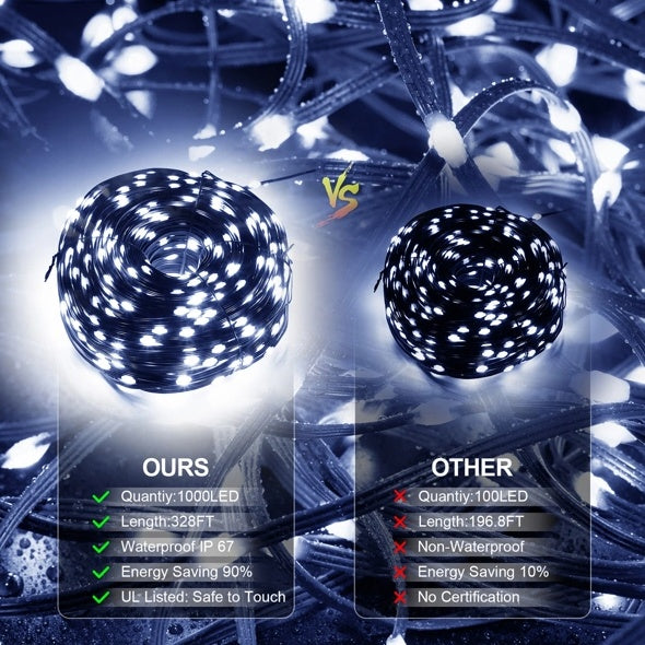 Christmas Rope Lights 1000LED