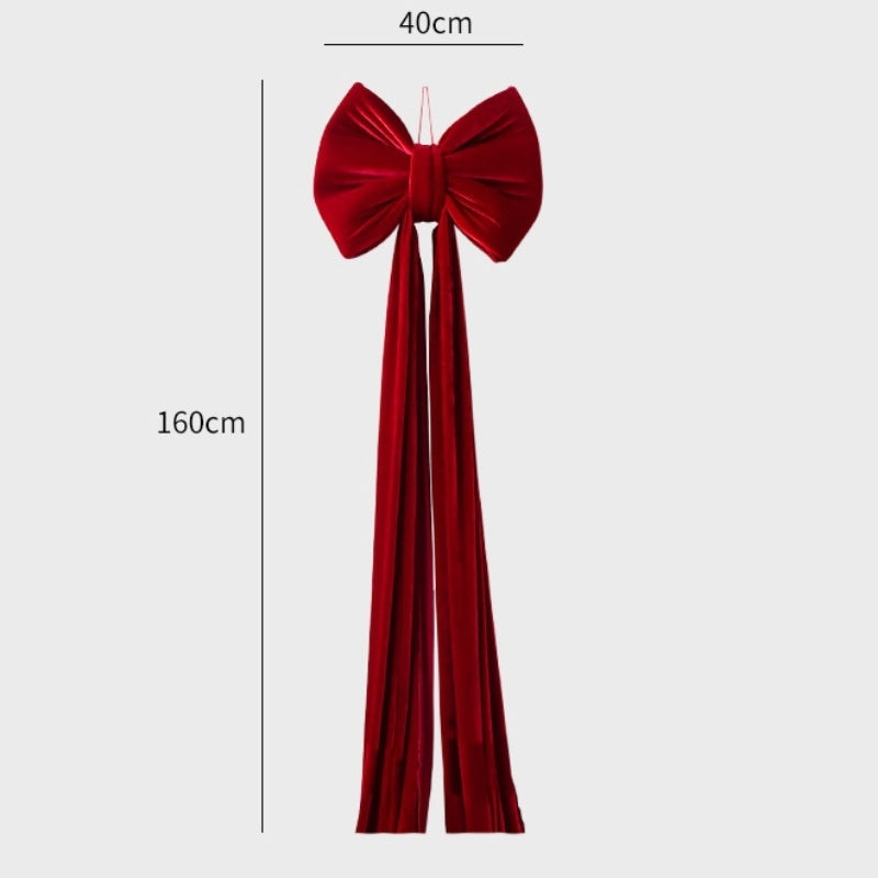 Christmas Decoration «Velvet Large Bow»