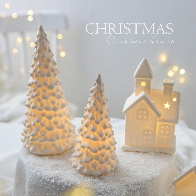 Ceramic Christmas Tree Desktop Decoration