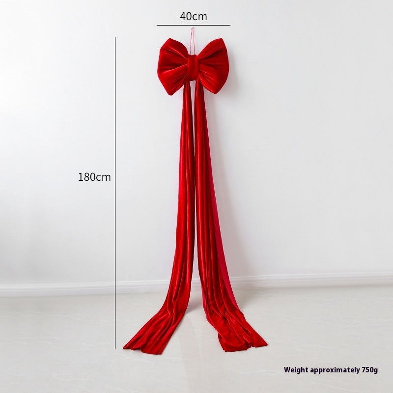 Christmas Decoration «Velvet Large Bow»