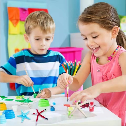 15pcs  Christmas Tree Ornaments,Star Fish Shells Decor