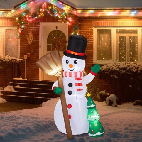 Christmas Inflatable Decoration “ Snowman and Christmas Tree”