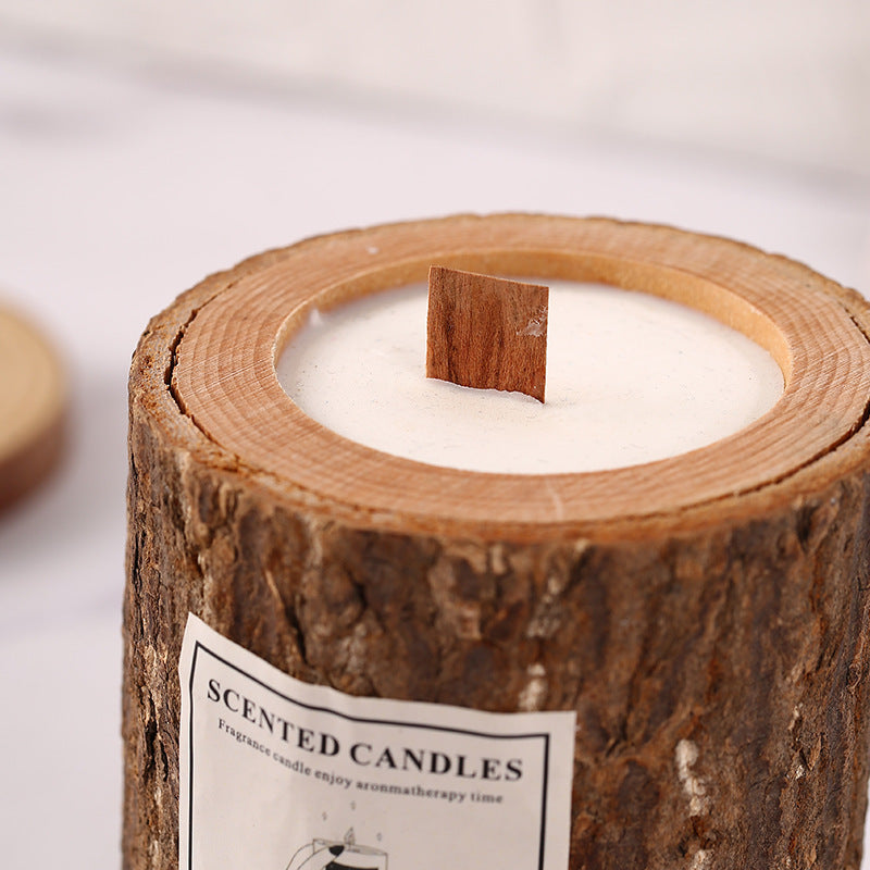 Creative Wooden Cup Aromatherapy Candle Gift