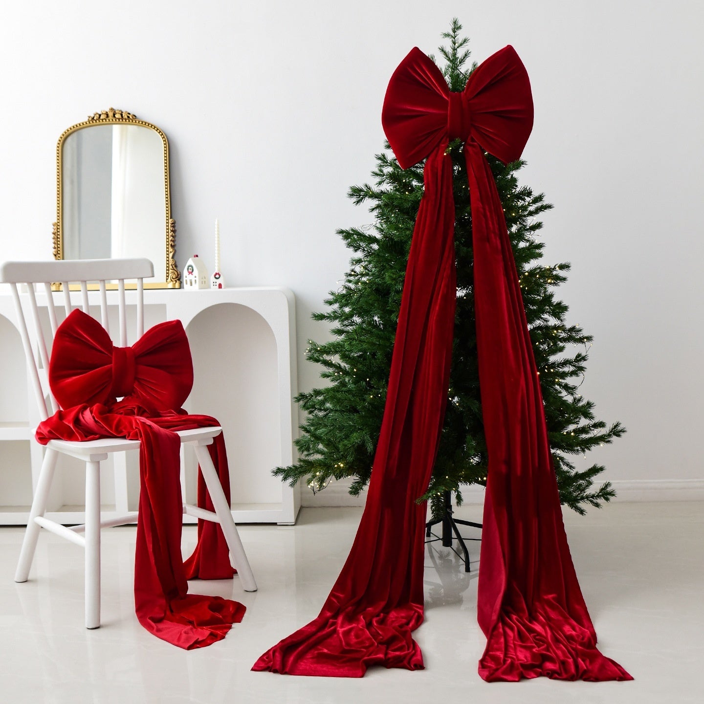Christmas Decoration «Velvet Large Bow»