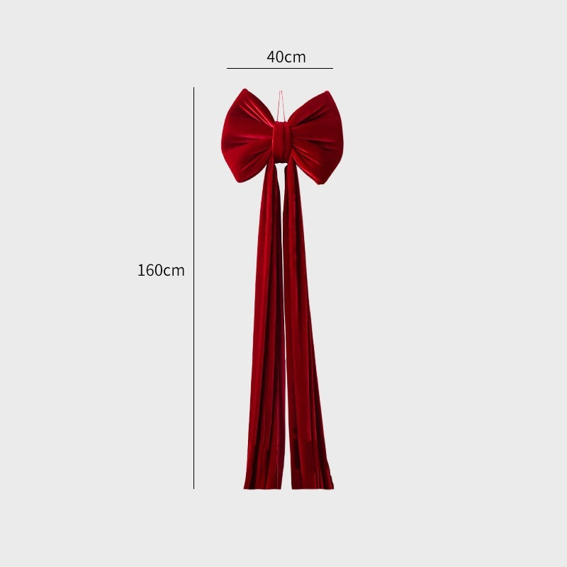 Christmas Decoration «Velvet Large Bow»