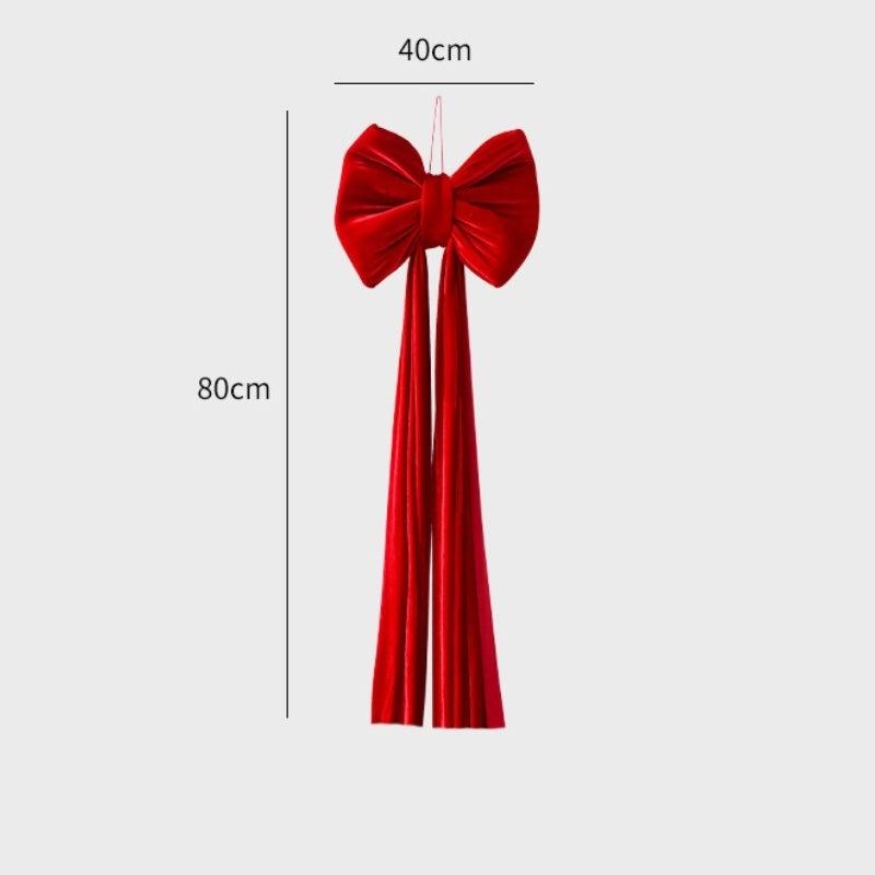 Christmas Decoration «Velvet Large Bow»