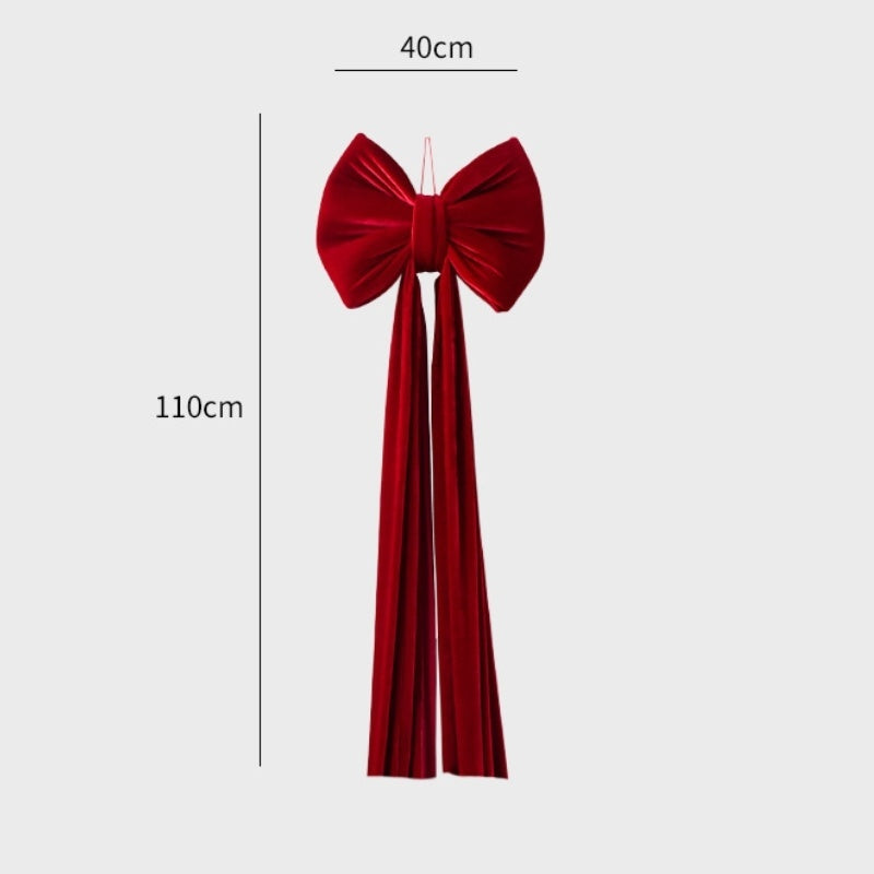 Christmas Decoration «Velvet Large Bow»